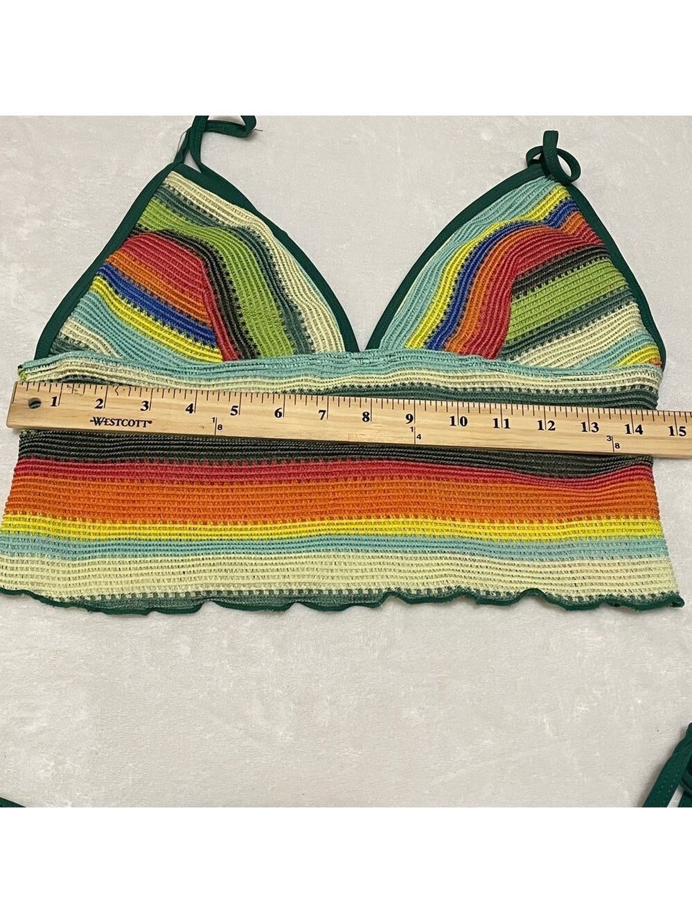 Seamolly Striped Tie Side Tankini Set Sz XL - Picture 4 of 8